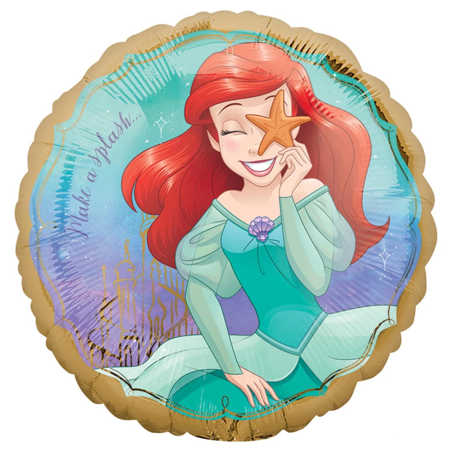 Ariel Balloons: Little Mermaid 18-Inch Party Decoration, Set of 4