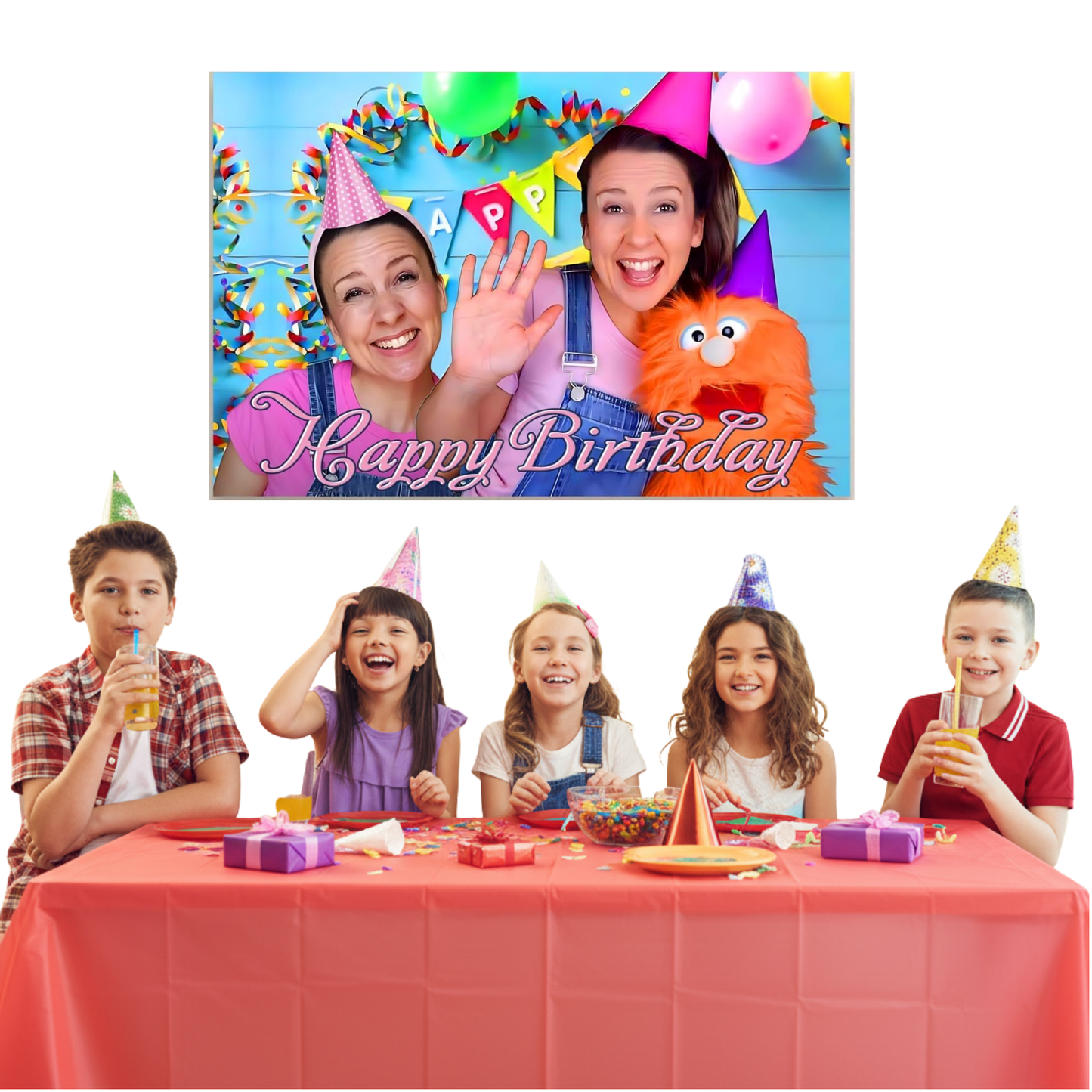 Ms Rachel Birthday Backdrop 3x5 ft – Happy Birthday Vinyl Banner | Toddler Party Photo Background