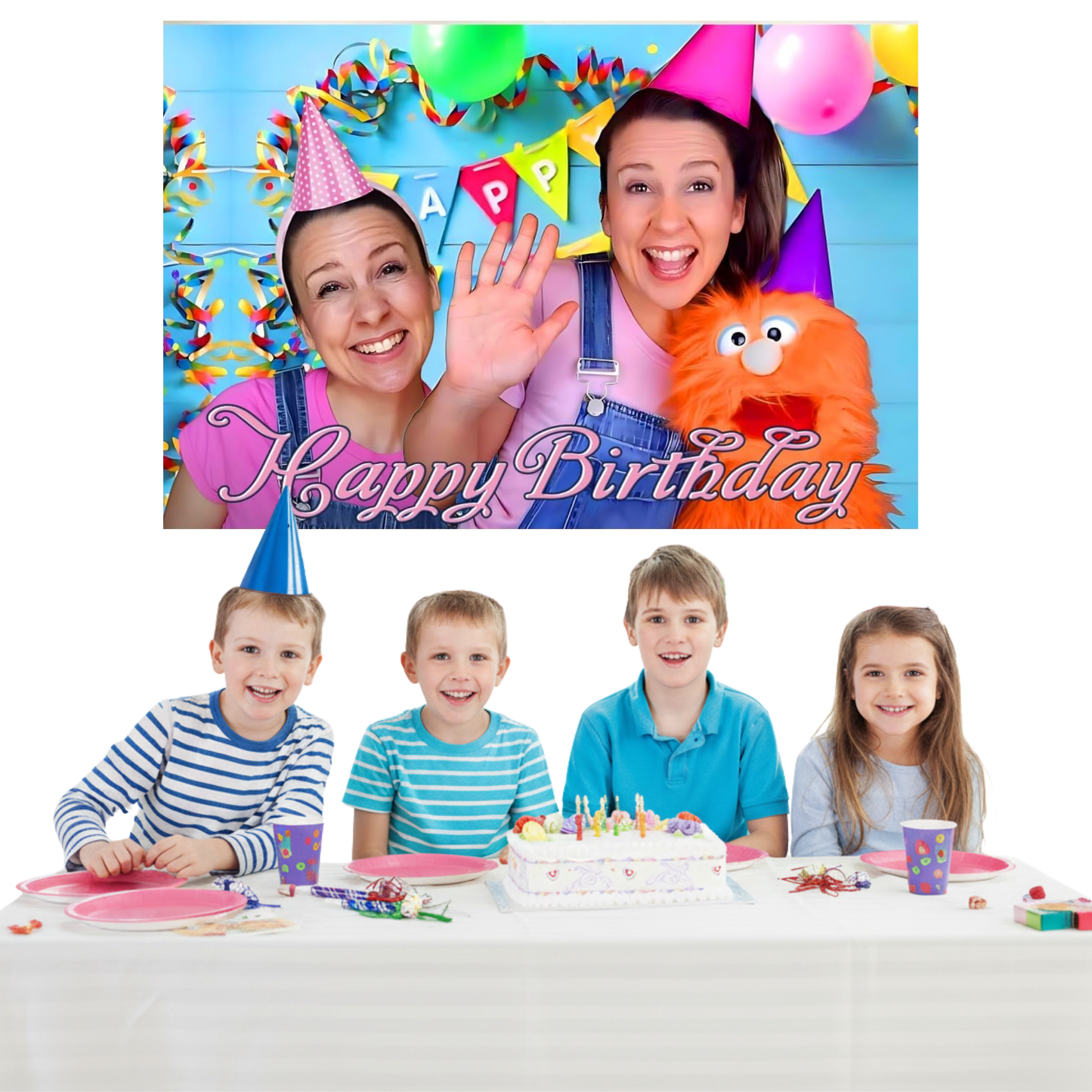 Ms Rachel Birthday Backdrop 3x5 ft – Happy Birthday Vinyl Banner | Toddler Party Photo Background