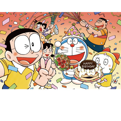 Doraemon Birthday Party Backdrop Cartoon Theme Banner (5x3 ft) with Fast Shipping